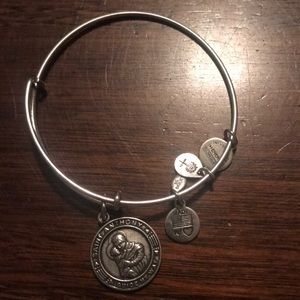 Saint Anthony Alex and ani silver bracelet